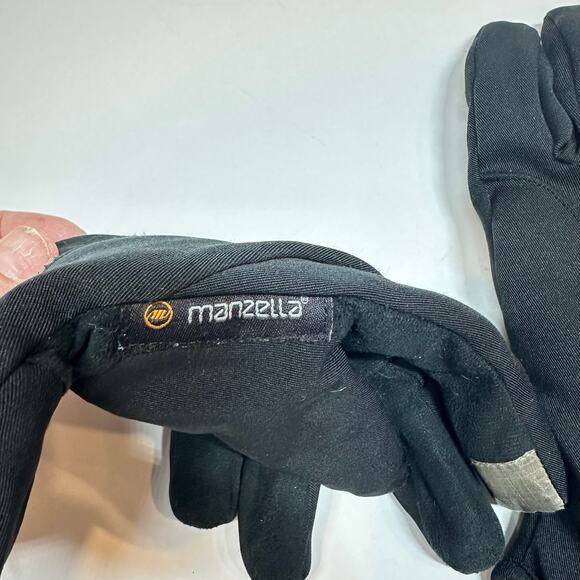 Manzella Black Touch Tip Gloves Touchtip Women's S Small Cell Phone Touch Tip - Picture 6 of 7